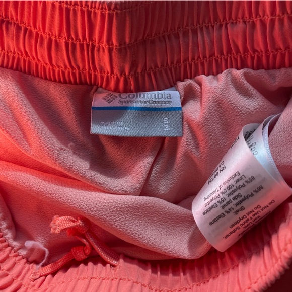 Columbia Womens Athletic Running Shortd Size small s Hiking Travel Orange - Picture 4 of 8